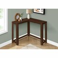 Daphnes Dinnette 36 in. Cherry Corner Console Accent Table DA3593418